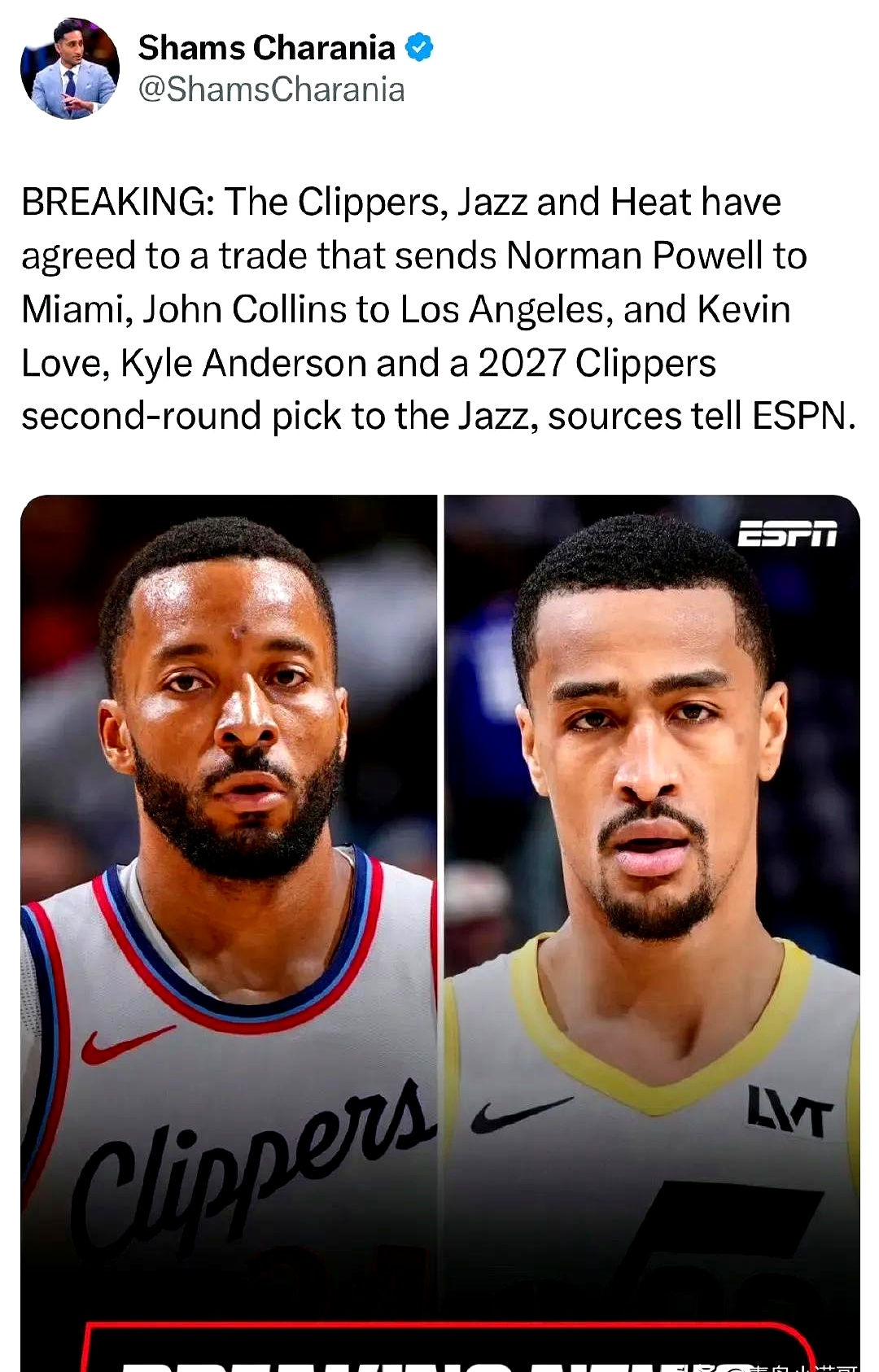 为什么布鲁克-洛佩斯选择快船而不是湖人的简单介绍 第1张