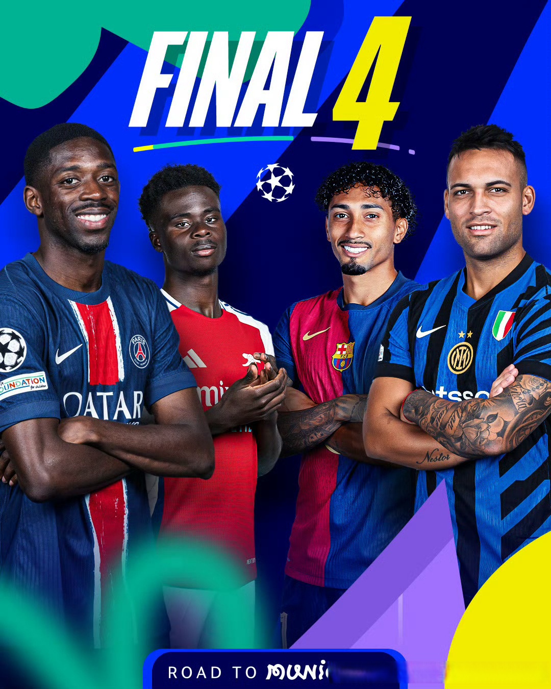 最强对决！欧冠四队齐聚半决赛，阿森纳和曼城，冲击四个的简单介绍