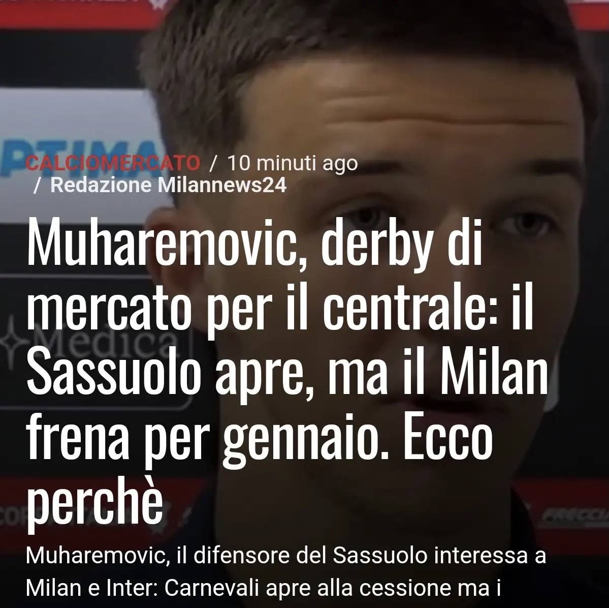 关于意甲媒体透露：米兰已经搞定了弗拉霍维奇，他会在赛季结束免费加盟米兰的信息