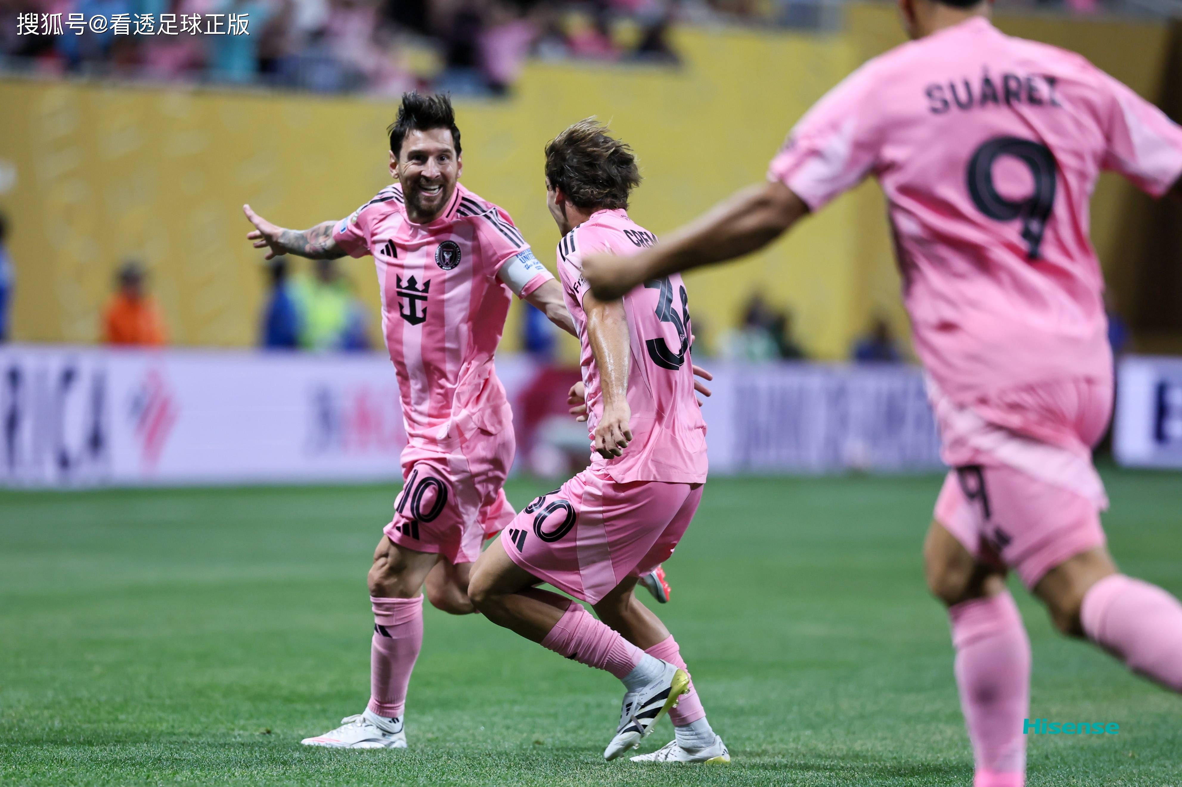 包含梅西2射1传迈阿密5-1逆转近7轮12球+5助攻的词条