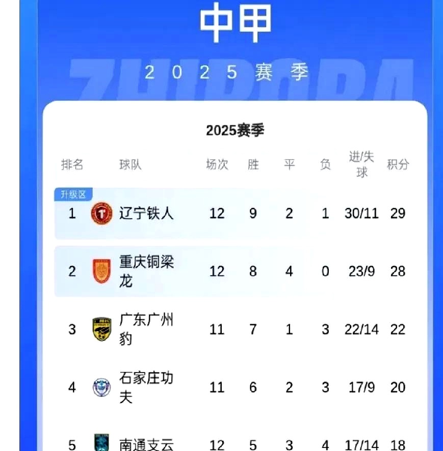 包含中甲联赛积分榜:重庆铜梁龙喜迎三连胜稳居前两名,广州豹落后冲超区8分的词条 包含中甲联赛积分榜:重庆铜梁龙喜迎三连胜稳居前两名,广州豹落后冲超区8分的词条