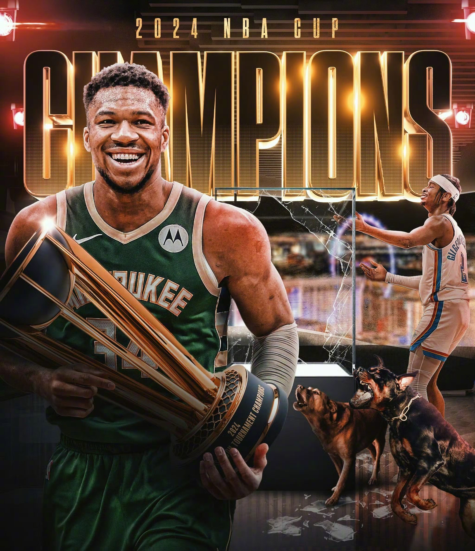 字母哥空接暴扣准绝杀，爆砍30+10+5，雄鹿险胜黄蜂的简单介绍